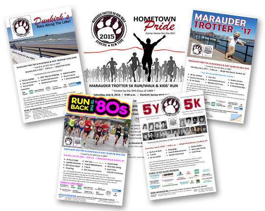 Marauder Trotter 5K Run Posters